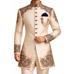 Embroidered Wedding Sherwani