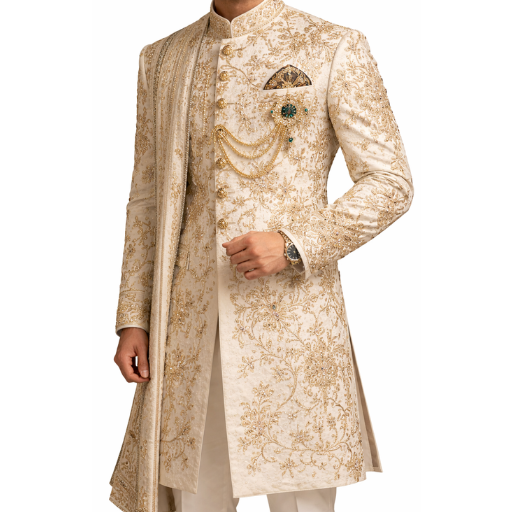 Ivory Designer Sherwani